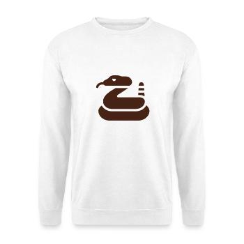 Amazing rattlesnake - Unisex Sweatshirt - white - Front
