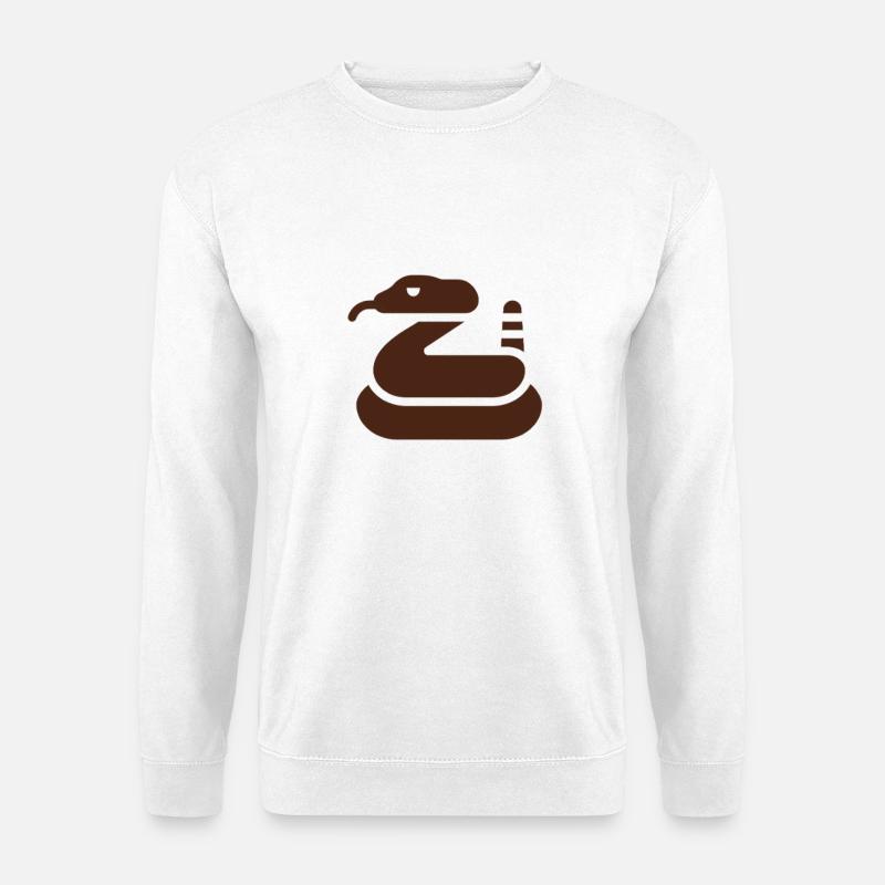 Erstaunliche Klapperschlange - Unisex Pullover - Weiß