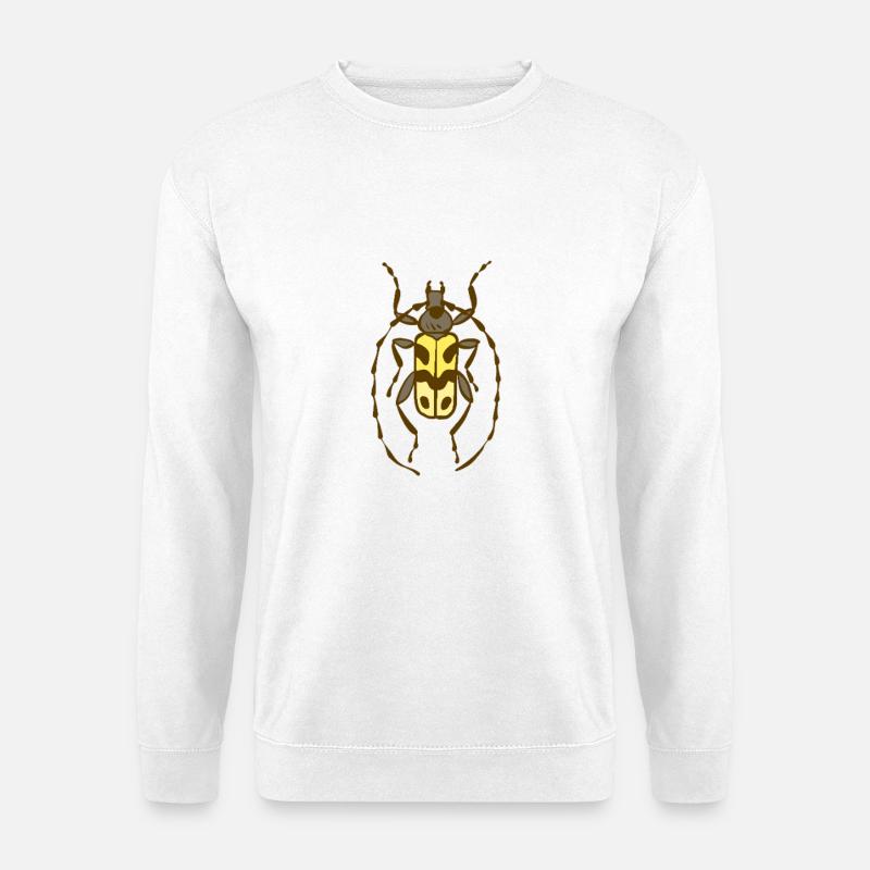 Eleganter Langenhornkäfer - Unisex Pullover - Weiß
