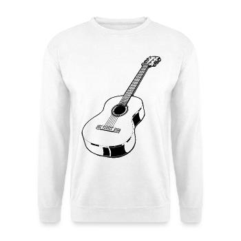 Acoustic Guitar - Unisex Sweatshirt - white - Front