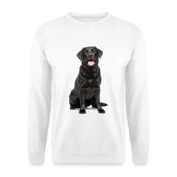 Black Labrador – Loyal, Lovable & Charming - Unisex Sweatshirt - white - Front