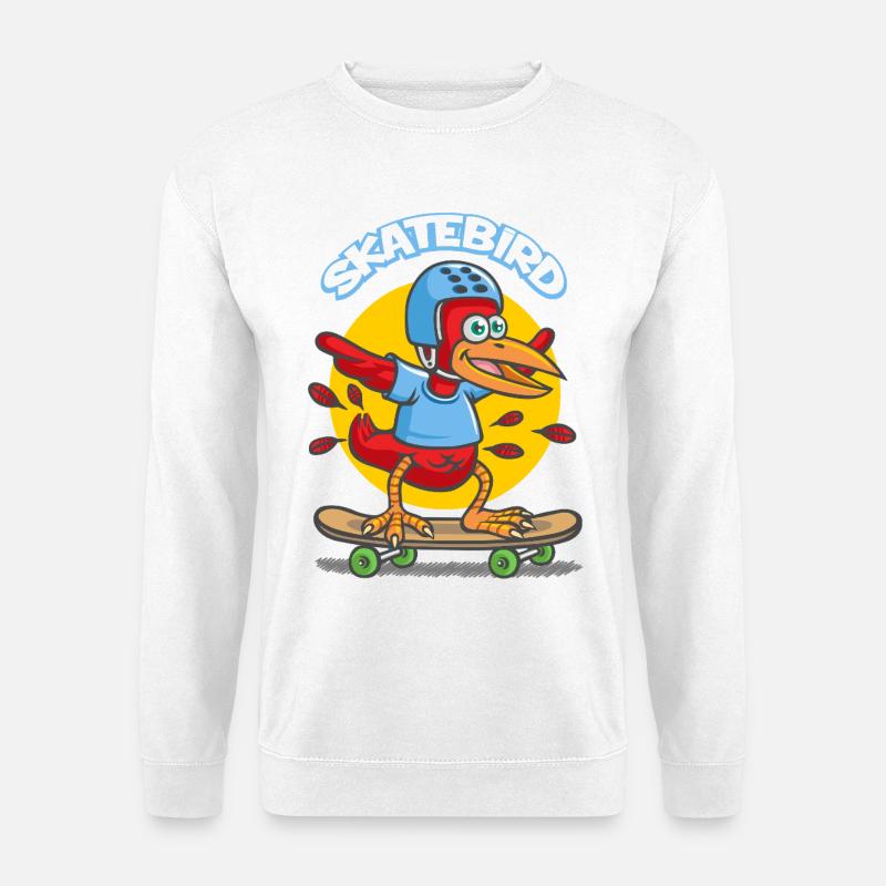 Skatebird - Unisex Pullover - Weiß