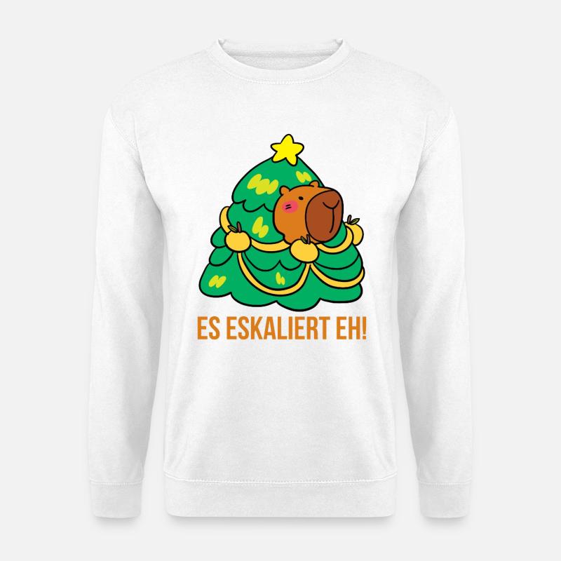 Es eskaliert eh! - Unisex Pullover - Weiß