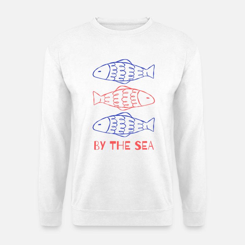Sardinen am Meer - Unisex Pullover - Weiß