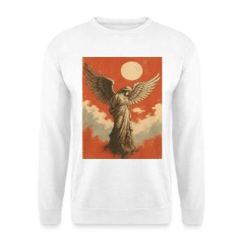 Engel mit Mond - Unisex Pullover - Weiß - Vorne