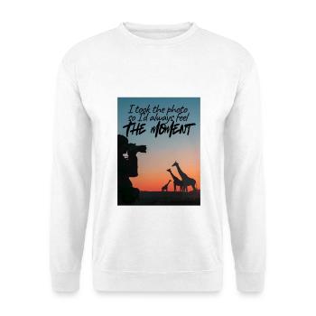 Safari au coucher du soleil - Sweat-shirt Unisexe - blanc - Devant