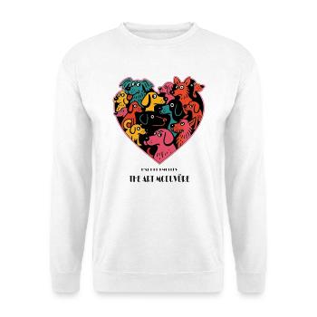 Pet&Me Heartful Canine Collage - Unisex Sweatshirt - white - Front