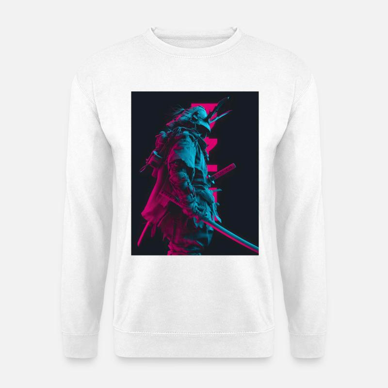 Samurai in the shadows - Unisex Sweatshirt - white