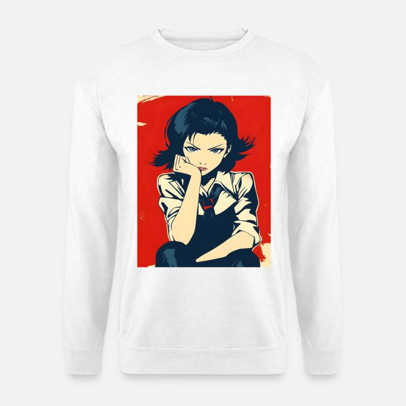 Schuluniform-Mangaheldin - Unisex Pullover - Weiß