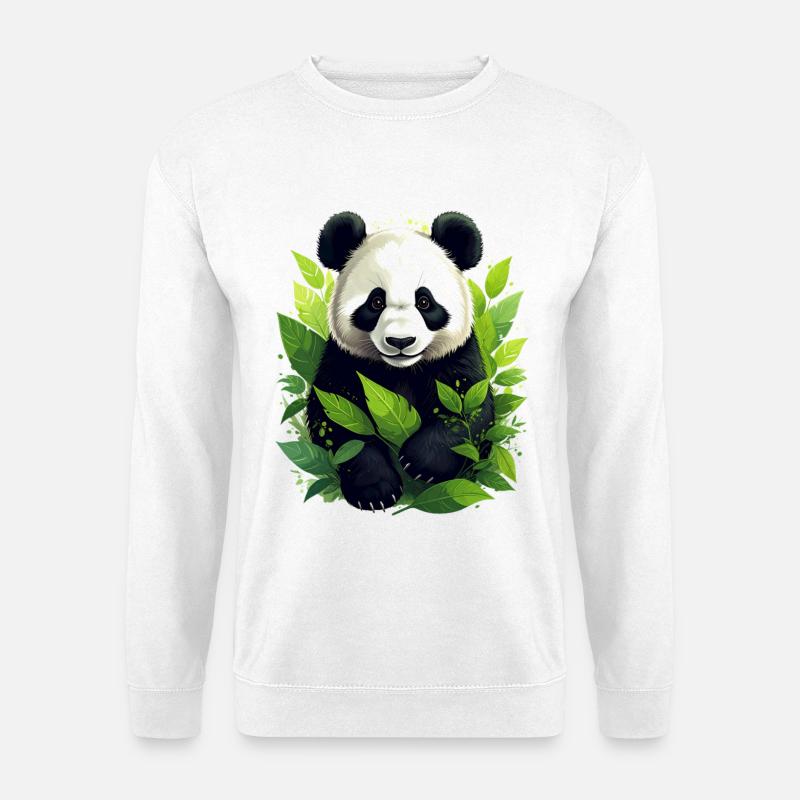 Panda - Unisex Pullover - Weiß