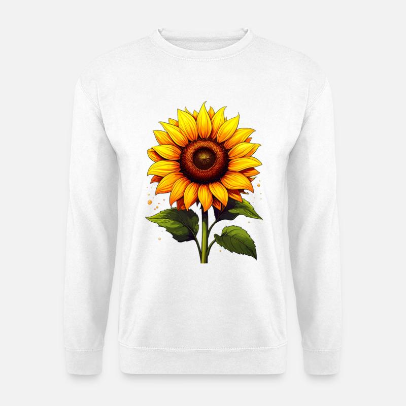 Sonnenblume - Unisex Pullover - Weiß