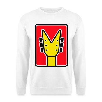 Guitar Emblem - Unisex Sweatshirt - white - Front