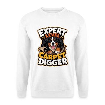 Berner Sennenhund - Unisex Pullover - Weiß - Vorne - Alina (178cm) & Michal (187cm)