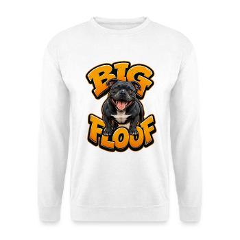 Staffordshire Bull Terrier - Unisex Pullover - Weiß - Vorne - Alina (178cm) & Michal (187cm)