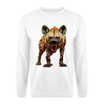 Hyaene - Unisex Pullover - Weiß - Vorne - Alina (178cm) & Michal (187cm)