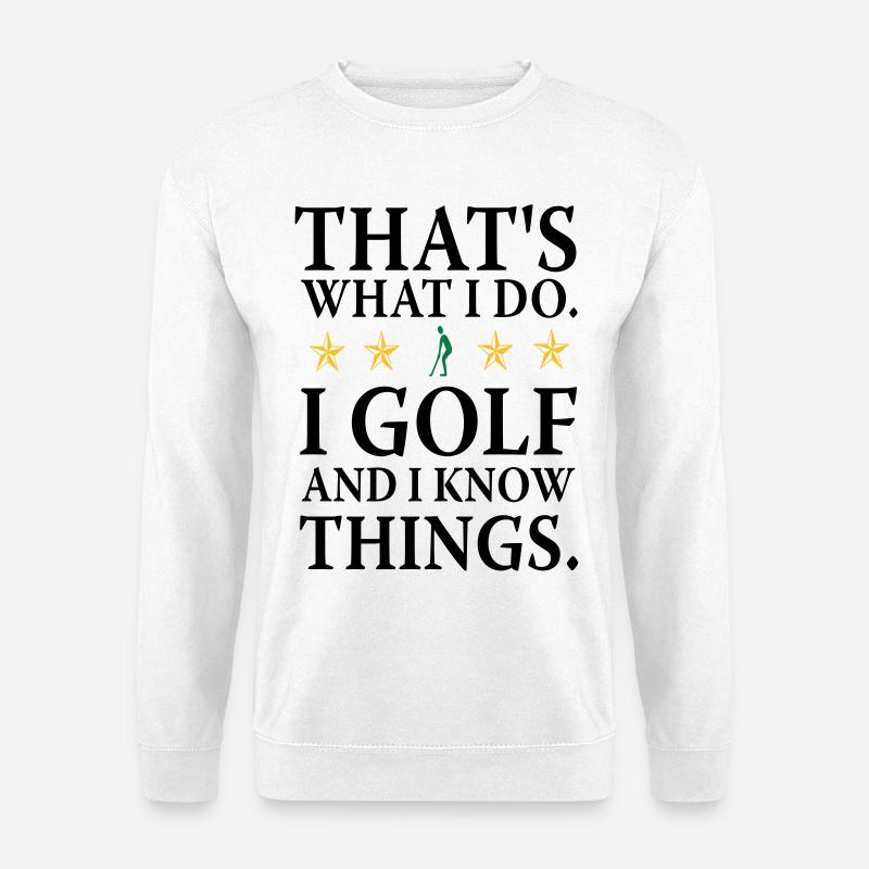 Ich spiele Golf - Unisex Pullover - Weiß