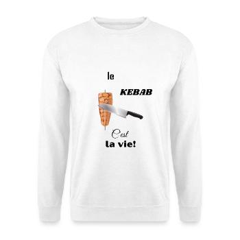 Kebab Fan T-shirt - Sweat-shirt Unisexe - blanc - Devant