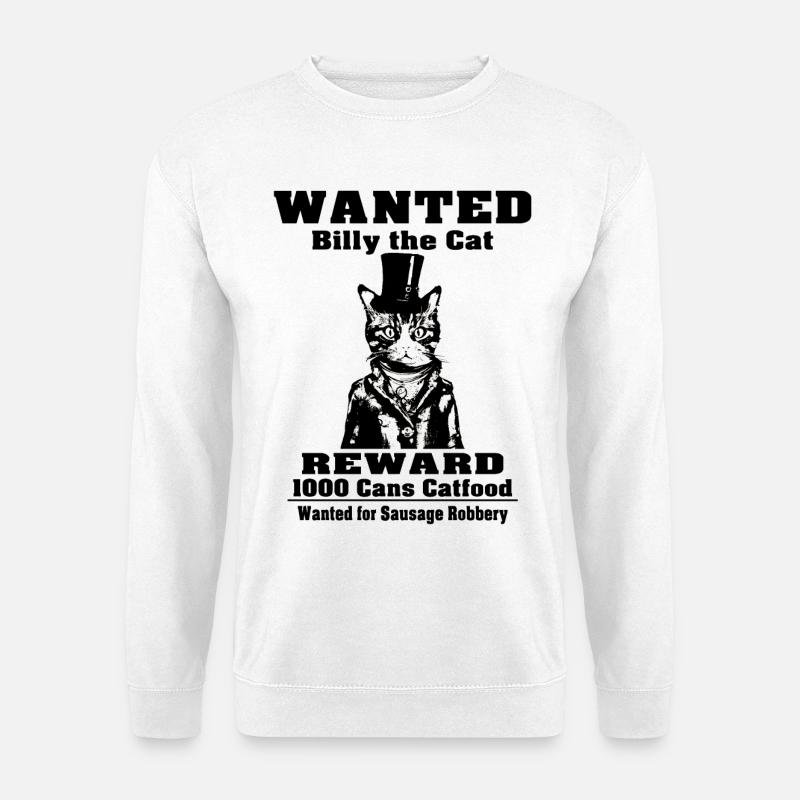 Billy The Cat W - Unisex Pullover - Weiß