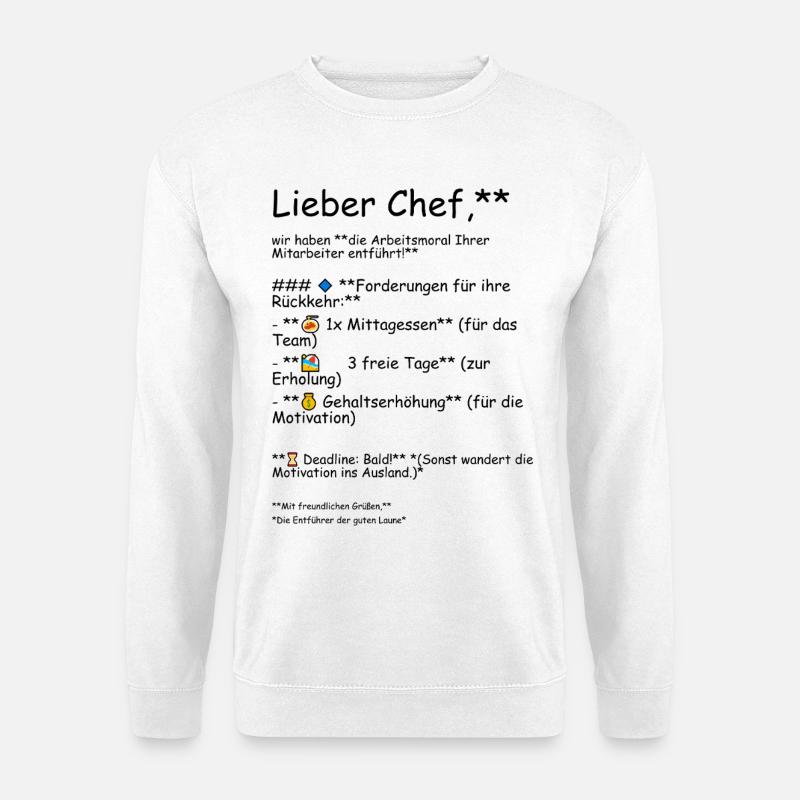 Work ethic - Unisex Sweatshirt - white