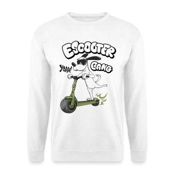 E Scooter Gang Humor Illustration - Unisex Pullover - Weiß - Vorne