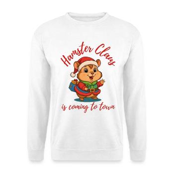 Hamster Noël - Sweat-shirt Unisexe - blanc - Devant