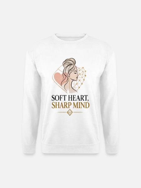 Goldene Herz Silhouette Stil - Unisex Pullover - Weiß