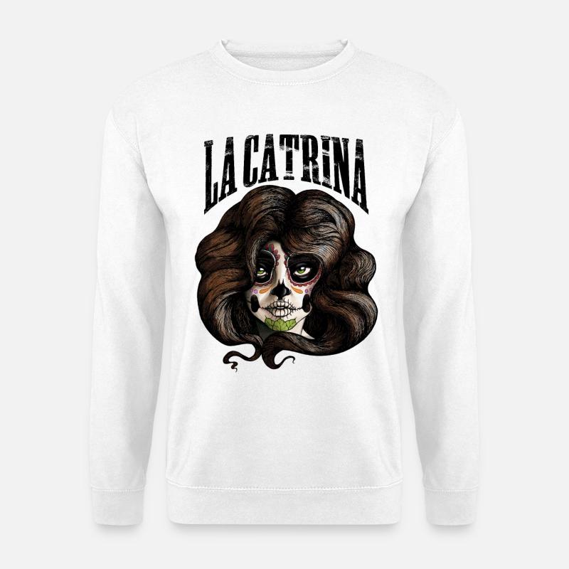 La Catrina - Unisex Pullover - Weiß