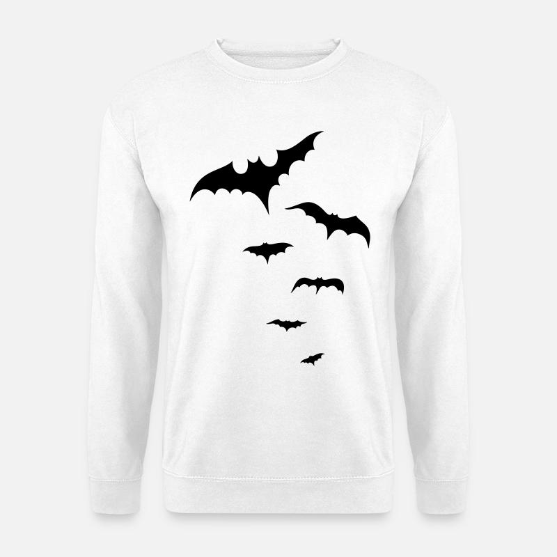 Halloween Fledermäuse, bats - Unisex Pullover - Weiß