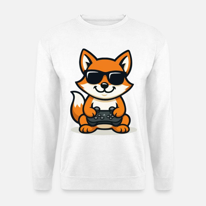 Foxy Gamer - Unisex Pullover - Weiß