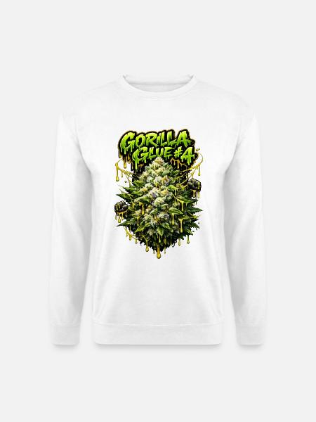Gorilla Glue #4 Graffiti-Bud-Print - Unisex Pullover - Weiß