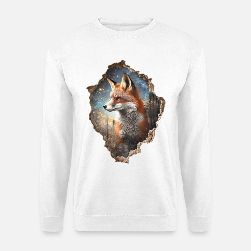 Fuchs - Unisex Pullover - Weiß