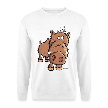 Wild Pig - Wild Boar - sow - Unisex Sweatshirt - white - Front
