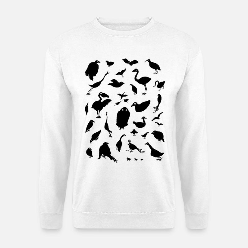 Vögel - Unisex Pullover - Weiß