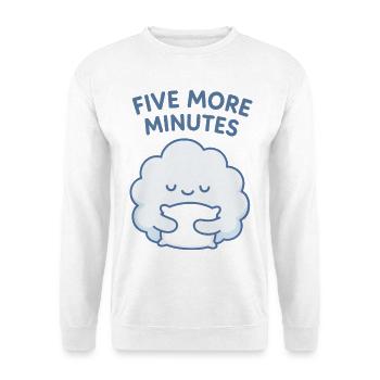 Five More Minutes Cloud Hug - Unisex Sweatshirt - white - Front