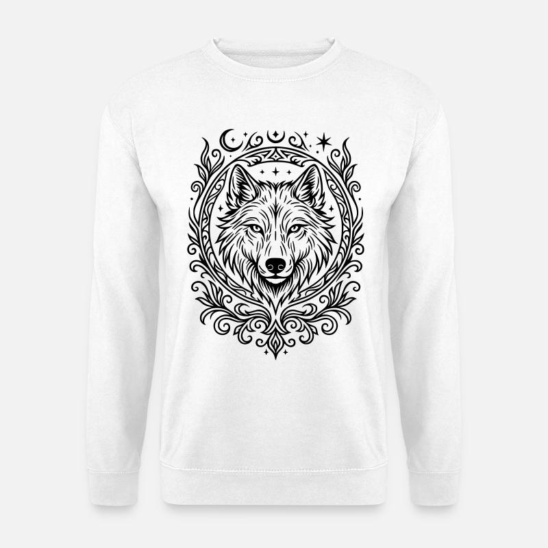 Wolf's Head - Unisex Sweatshirt - white