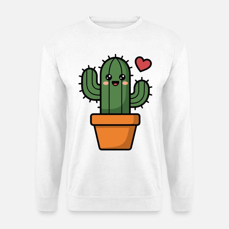 Kaktus - Unisex Pullover - Weiß