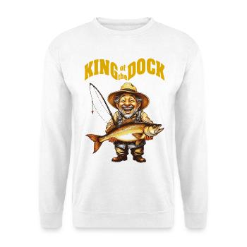 KingOTD - Unisex Pullover - Weiß - Vorne - Alina (178cm) & Michal (187cm)