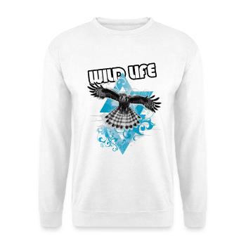 Free Eagle und Chart - Unisex Pullover - Weiß - Vorne