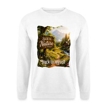 Back to Nature to Myself - Unisex Sweatshirt - white - Front