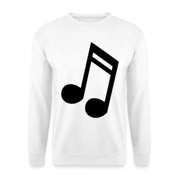 Notenmusik, Musiker, Instrument, Gesang * - Unisex Pullover - Weiß - Vorne