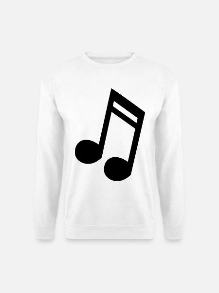 Notenmusik, Musiker, Instrument, Gesang * - Unisex Pullover - Weiß