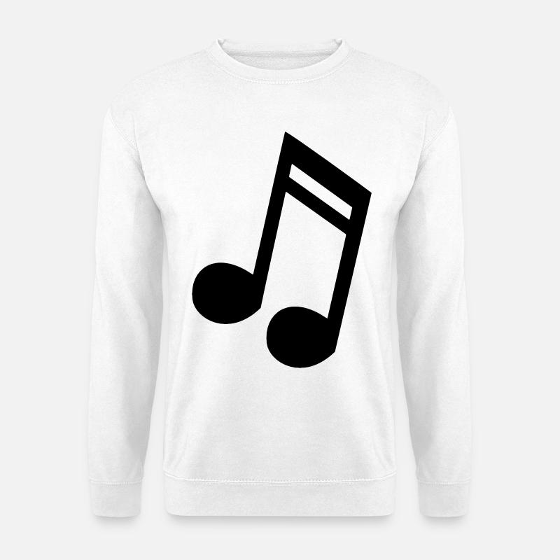 Notenmusik, Musiker, Instrument, Gesang * - Unisex Pullover - Weiß