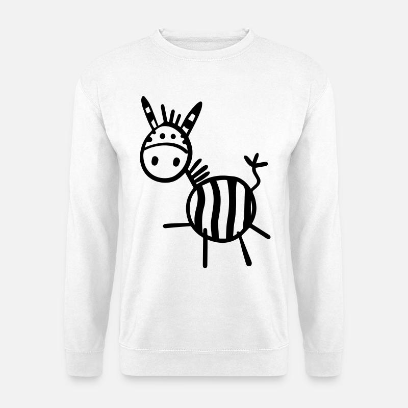 Funny Zebra - Unisex Sweatshirt - white