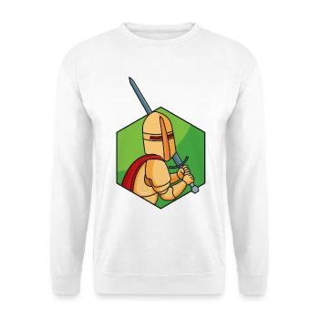 Kleiner Ritter - Unisex Pullover - Weiß - Vorne