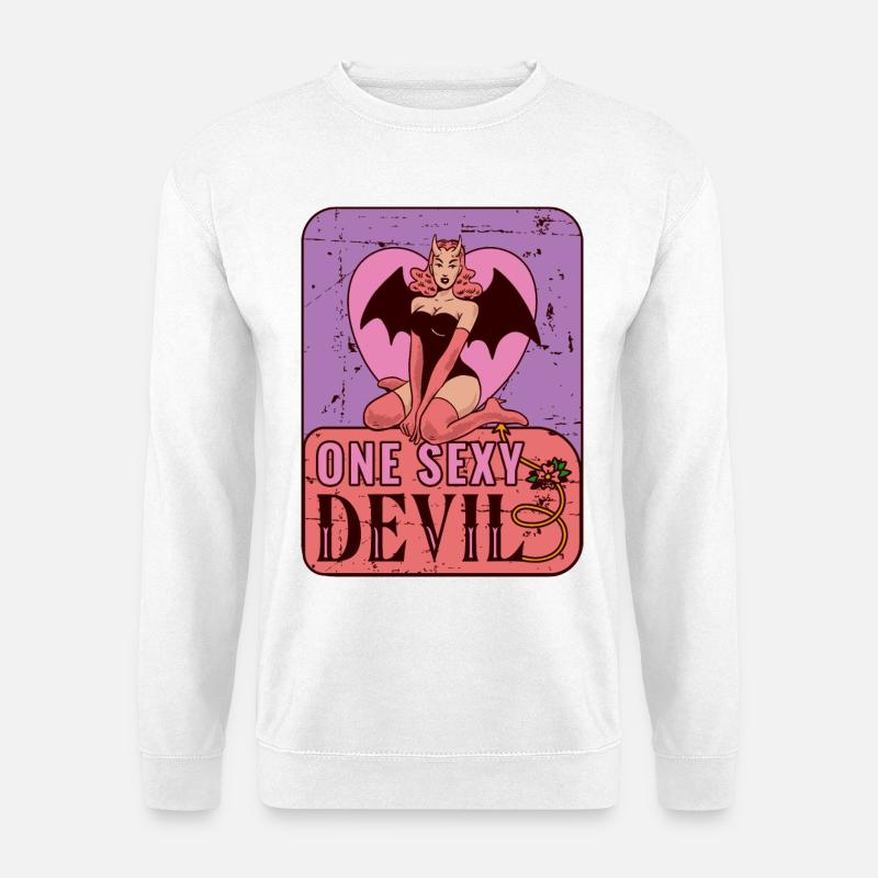 Sexy devil - Unisex Sweatshirt - white