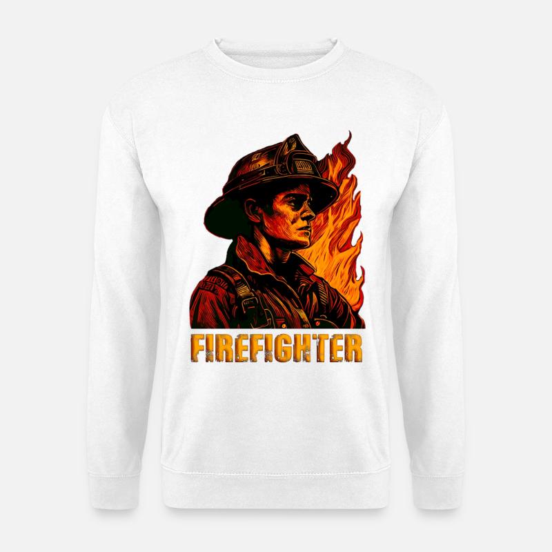 Fireman - Unisex Sweatshirt - white