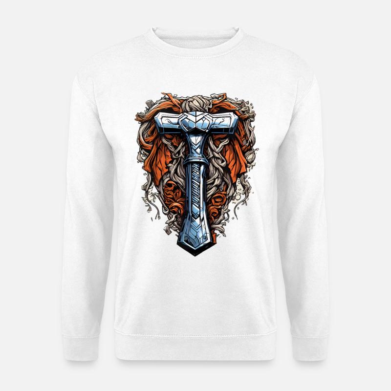 Thors Hammer - Unisex Pullover - Weiß