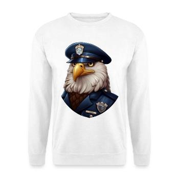 Hibou de la police - Sweat-shirt Unisexe - blanc - Devant