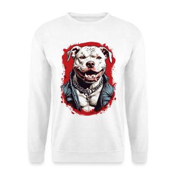 Dog breed Pitbulls - Unisex Sweatshirt - white - Front