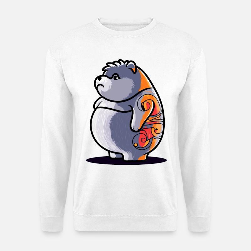 Launischer Bär - Unisex Pullover - Weiß